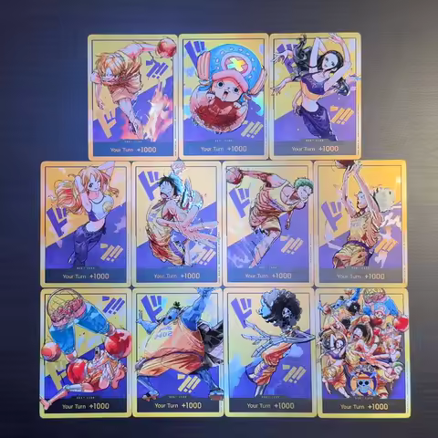 One Piece OPCG English Golden DON card Straw Hat Crew x Lakers Luffy Zoro Nami Sanji Usopp Chopper R