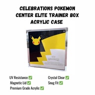 Pokemon Centre Celebrations ETB Acrylic Display Case