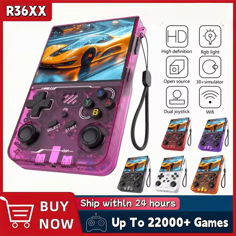 Retro R36XX WIFI Handheld Video Game Console 3.5 Inch IPS Screen 128GB Preloaded R36S Games Portable