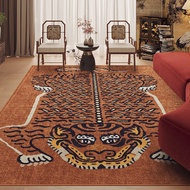 Nomadic style medieval living room rug, French-style bedroom, dressing room, bedside Tibetan tiger r