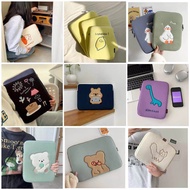 Korean style cute embroidery tablet pouch 13/14/15 inch laptop bag 11inch tablet bag