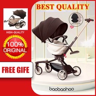 KIDONE  [COD])  NEW Senior Stroller For Toddler Travel Stroller For Baby Girl Boys Lightweight  Sit 