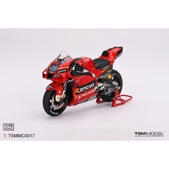 Tsm 1: 12 Ducati Ducati Ducati Desmosedici Motorcycle GP22 43 Red Car Model