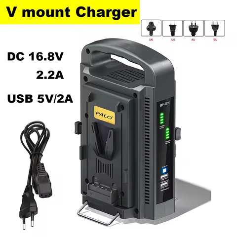 V mount Battery Charger DC 16.8V Dual-Channel V Lock V-mount Battery Charger PD Fast Charger for Mos