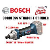 18V 8mm BOSCH GGS 18V-LI 1.8KG CORDLESS STRAIGHT GRINDER COLLECT UP TO 8mm DIAMETER