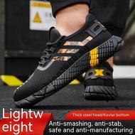 Ultra-light Safety Shoes Steel Toe-toe Work Shoes Breathable Anti-smashing Anti-piercing Summer Breathable Work Shoes Anti-scalding Welding Shoes Steel Toe Sneakers Steel Toe @- PF