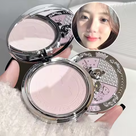 3 Color Natural Pink Loose Powder Oil Control Waterproof Mineral Face Pressed Makeup Powder Cosmetic