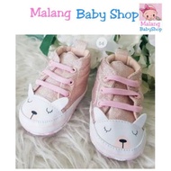 Prewalker baby shoes toddler shoes pink cat