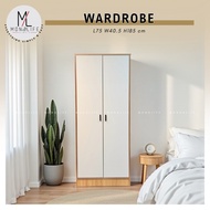 (Bigger Size 183cm Height) 4 Feet White Wardrobe With Lock Monolife / 3 Door Wardrobe With 2 Drawer