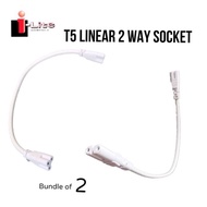 T5 LINEAR CONNECTOR CABLE WIRE (2 WAY) 2-PIN /3-PIN (30CM)
