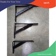 Shelf Bracket/ L Bracket(Black/ Stainless Steel). Sesiku L (Hitam/Steel)