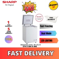 𝐋𝐎𝐑𝐑𝐘 𝐒𝐄𝐍𝐃𝐈𝐑𝐈 𝗞𝗟,𝗦𝗘𝗟𝗔𝗡𝗚𝗢𝗥 Sharp 110L Chest Freezer SJC118 Dual Mode Function