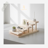 Wooden Multi-Tier Accessory Display Jewelry Product Display Rack Exhibition Glasses Display/ Organiz