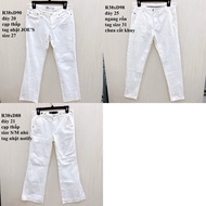 Thrift 2hand pass clearance of white women's trousers