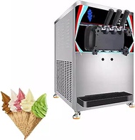 Commercial Desktop Ice Cream Maker, with Supercharged Puffing Technology, Automatic Cleaning Function, 3 Flavors Suitable for Restaurants, Snack Bars, Milk Tea Shops