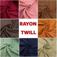 Kain Rayon Twill Premium By Uniqlo / Twill Rayon Polos Premium / Kain