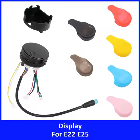 Instrument Panel with Silicone Protective Cover for Ninebot E22 E25 Electric Scooter Dashboard Displ