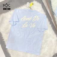 [Genuine] Adlv Printed SCRIPT T-Shirt With Blue LOGO