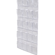 17 24Pocket Over the Door Shoe Organizer Hanging Closet Holder Hanger Storage Bag Rack Space Saver Rack Hanging Storage Hanger