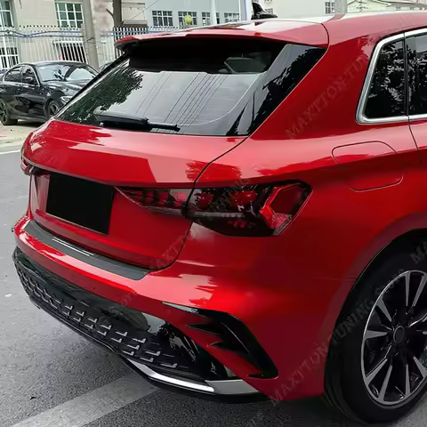 2PCS Gloss Black Rear Side Vent Spoiler Canard Bumper Splitter Bodykits For Audi A3 8Y S3 RS3 Sportb