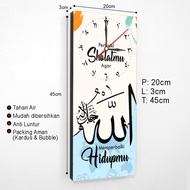 Jam Dinding Motivasi Islami Kaligrafi Tempel tembok Terbaru