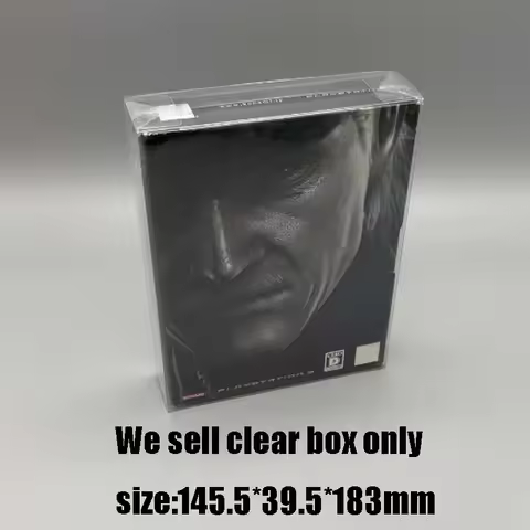 For PS3 Metal Gear Solid 25th Anniversary Limited Edition: Transparent Dustproof Collectible Case - 