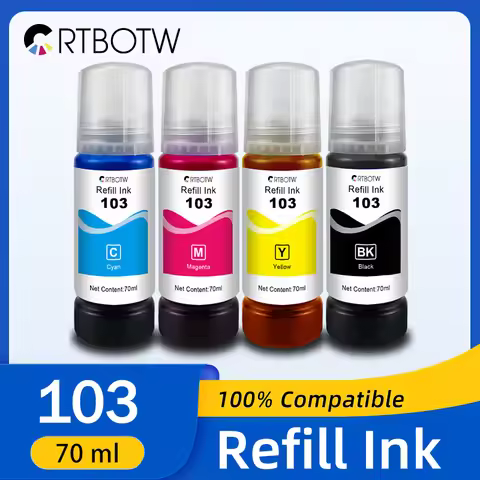 103 DYE Ink For Epson Ecotank T 104 Refill CISS Compatible T103 Ink L3150 l3110 L1110/L3111//L3151/L