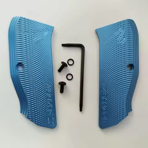 1 Pair CNC Aluminum Grips Texture Handle Patch for CZ 75 Full Size CZ75 SP-01 Series Shadow 2 75B BD
