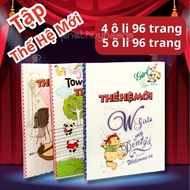 Lốc 10 cuốn tập 4 ôli 5 ôli Thế Hệ Mới 96 trang định lượng 70 combo 10 cuốn tập 96 trang 4 ô li 5