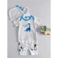 3-in-1 baby boy Set 3-6 months | 3-in-1 baby boy hat Set