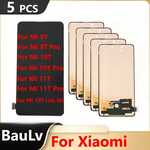 Wholesale 5 Pieces For Xiaomi Mi 9T / 9T Pro LCD Display For Mi 10T / 10T Pro / 10T Lite 5G Touch Sc