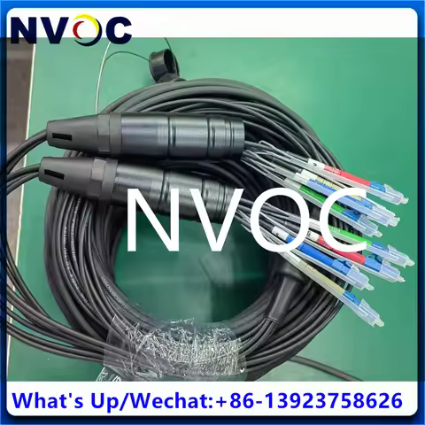 8Cores SM 50M 9/125 OS2,G657A1,5.0mm TPU Black 8C 8F PDLC Armored Single Fiber Optical Patch Cord Ca