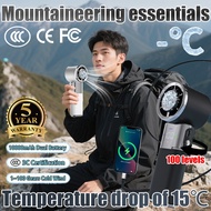 Handheld Fan Portable 9800mAh Turbo Kipas berdiri Recharable 100 Level Adjustment With Strong Wind C