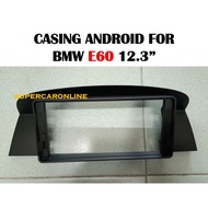 BMW 5 Series E60 2006-2010 Android Player 12.3" Inch Casing+Socket with Canbus CCC