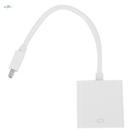 For  Air Pro iMac Mac Mini Thunderbolt Mini DisplayPort Display Port Mini DP To VGA Cable Adapter 1080P(white)