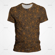 Cool Novelty Spider Web T Shirt For Men Women Summer Cobwebs Printed Tops Mens T-shirt Creative Desi