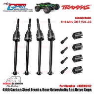 GPM Part XRTM6162 4140 Carbon Steel Front & Rear Driveshafts And Drive Cups for Traxxas 1/16 Mini XR