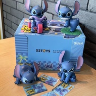 52TOYS Stitch Beside Stitch Clockwork Movable Doll Ornaments Figure Gifts Girls