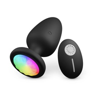 Led colorful light 10 modes small butt plug remote control for S