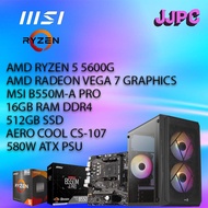 Office PC Desktop Ryzen 5 5600G Full Set NEW 3 Years Warranty