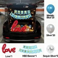 Car Boot Balloon Surprise Decoration Set for Easy DIY Setup