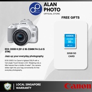 Canon EOS 200D Mark II &amp; 200D II Kit 18-55 F4-5.6 IS STM DSLR Camera | Canon Singapore Warranty