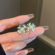 Minimalist Earrings 4-leaf clover four-leaf Lucky