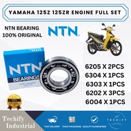YAMAHA 125Z 125ZR ENGINE BEARING SET X 8PCS NTN NTN