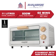 Hanabishi HA611T 11L 800W Stainless Steel Muji Style Oven Toaster HA611 611T 611