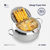 Fenyueer Deep Fryer Pot Frying Pan Thermometer