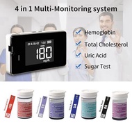 (HFYD) Hemoglobin Tester Kit, Hemoglobin Tester, Cholesterol Test Kit, Uric Acid Test Kit, Contains 