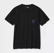 Stock Federer Tennis Uniqlo Tennis RF Fans Short Sleeve T-Shirt Mens Wear/Womens Wear
