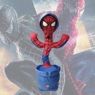 Spiderman Talking Toy Dancing Cactus Doll Speak Talk Sound Record Repeat Toy Kid Gift
