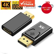 4K DP to HDMI Adapter Converter Professional Hi-Res DisplayPort to HDTV Video Audio Pro